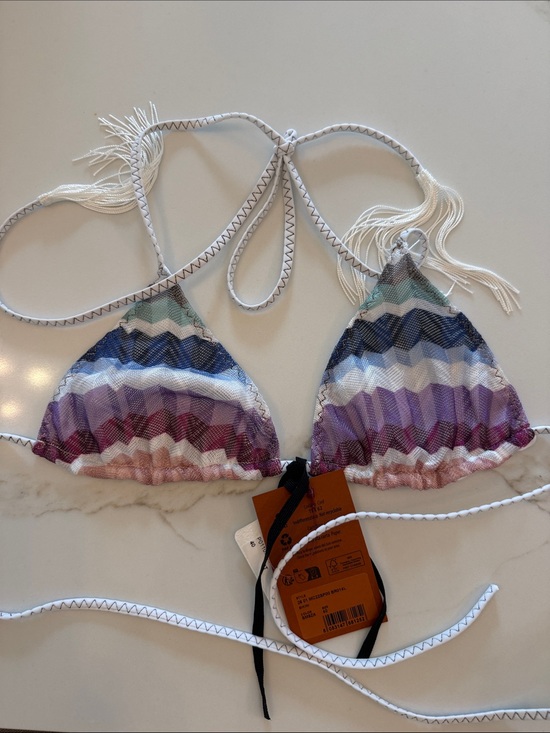 Missoni Other - Missoni top Striped Triangle Bikini Top in Multicolor
